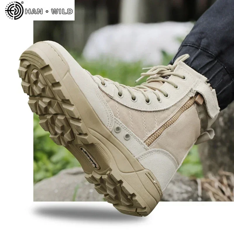 Botas combate SWAT cuero malla transpirable – Tobillo hombre - imagen 2