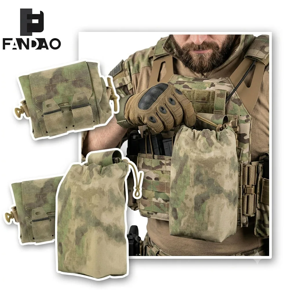 Bolsa táctica MOLLE plegable para cinturón, almacenamiento utilitario - imagen 2