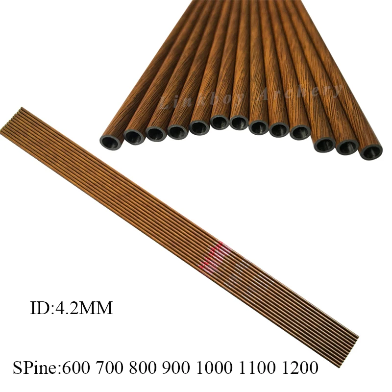 Linkboy Flechas carbono piel madera para arco recurvo caza - imagen 3
