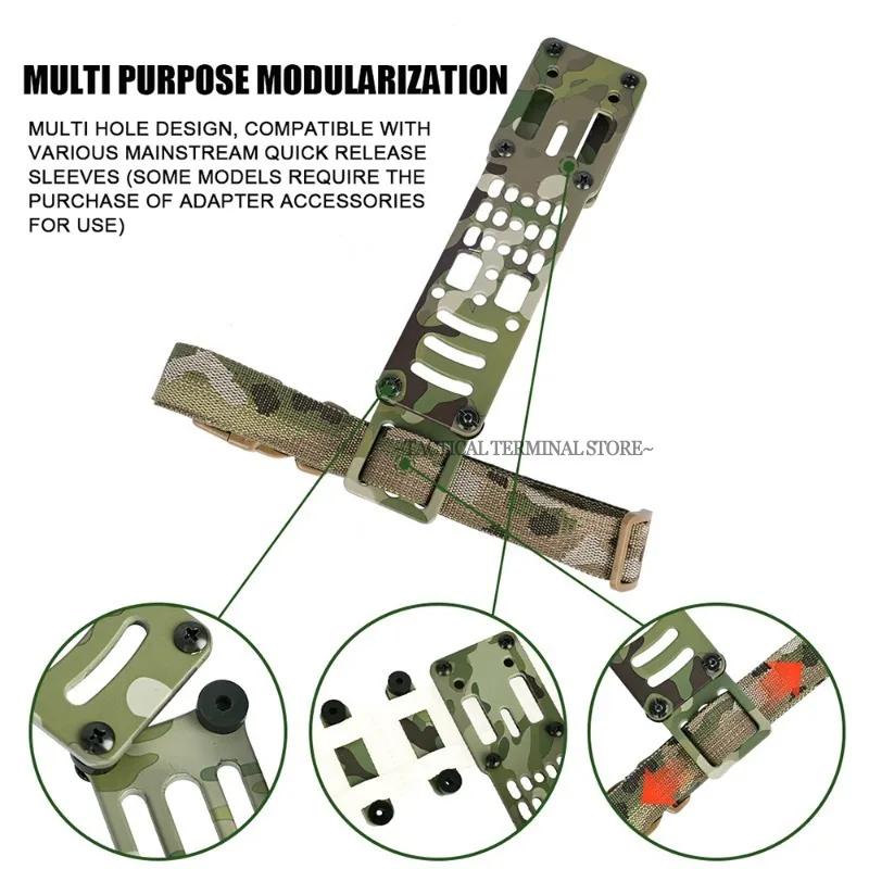 Adaptador QLS metálico para funda de pistola MOLLE liberación rápida - imagen 4