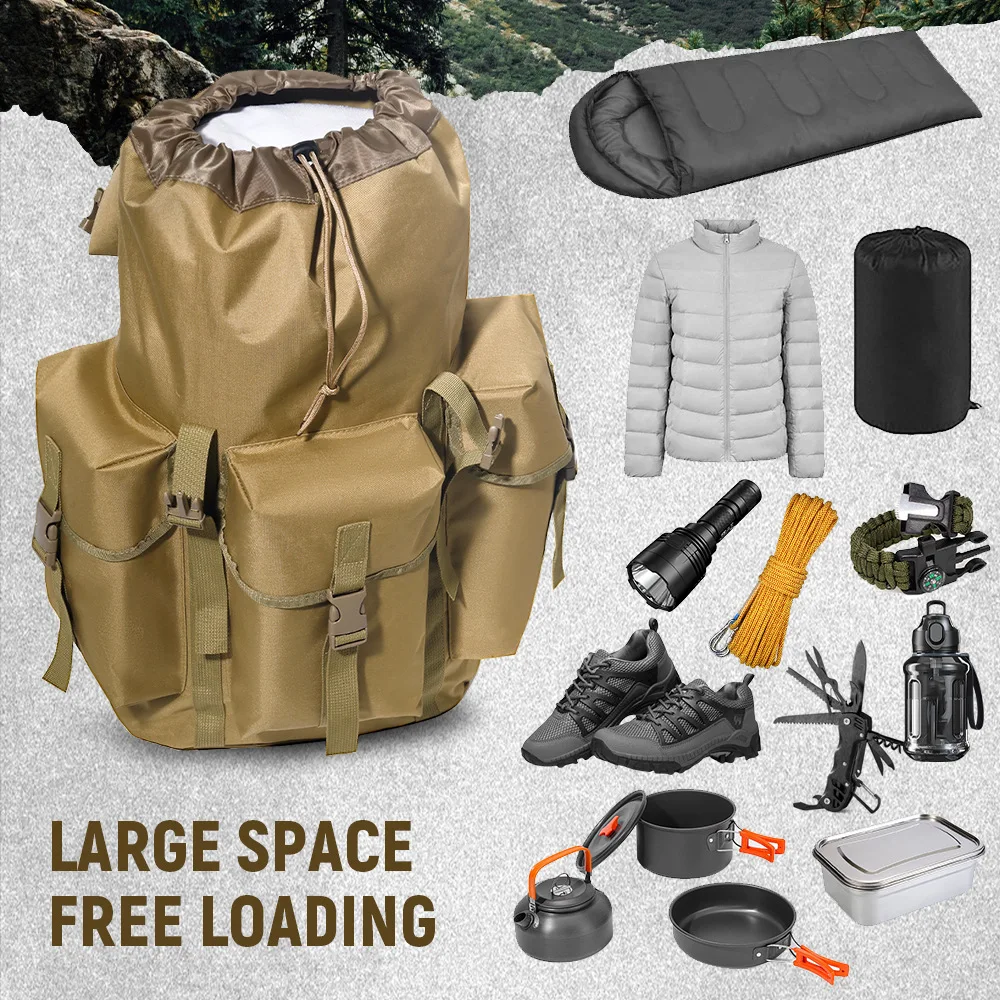 Mochila táctica impermeable gran capacidad para senderismo y combate - imagen 4