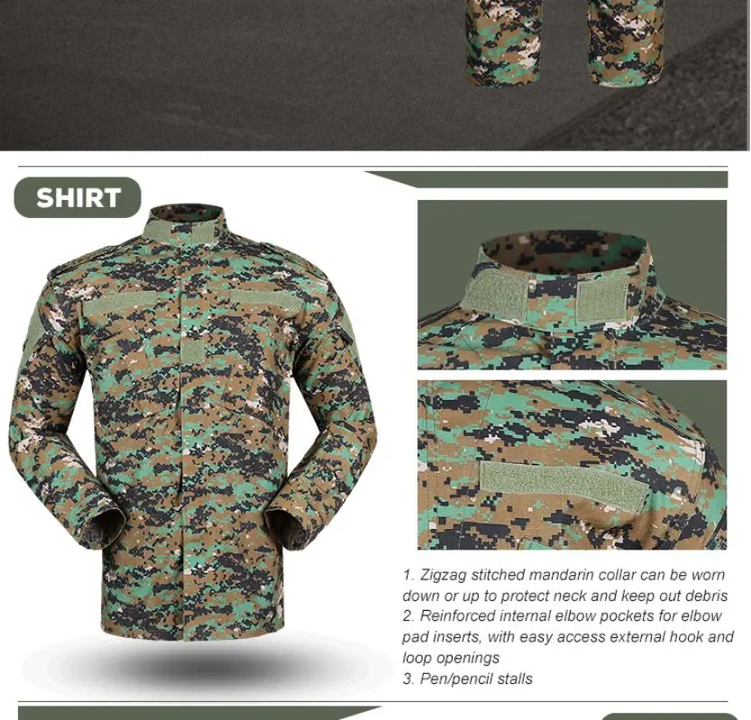 Uniforme completo visto desde atrás