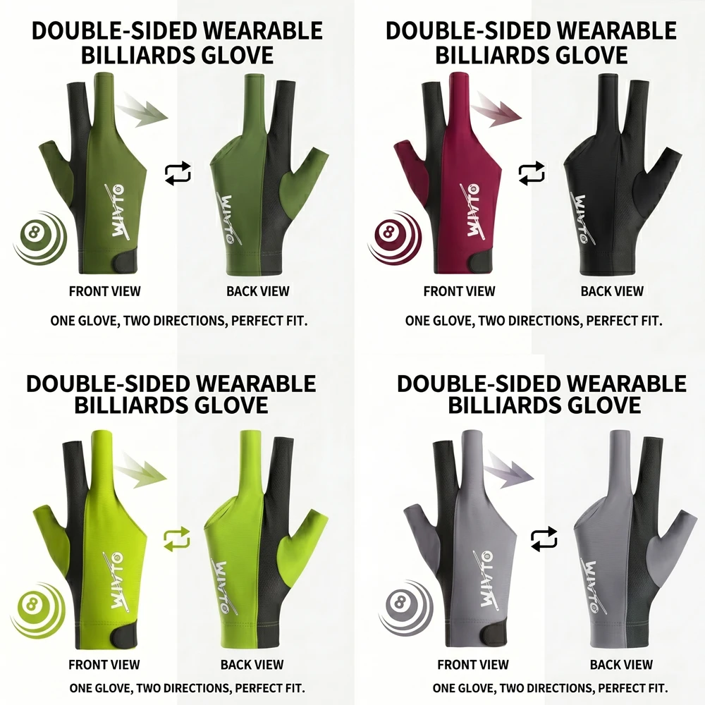 Guantes de billar elásticos y transpirables unisex, ambidiestros - imagen 5