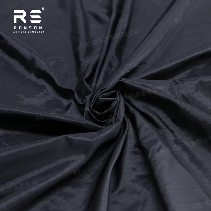 Tela ripstop spandex negra antidesgarro mate opaca para outdoor - imagen 4