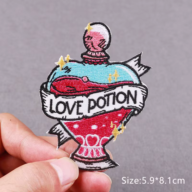 Parche bordado termoadhesivo Fusible poción de amor Poiso Me – Para planchar o coser