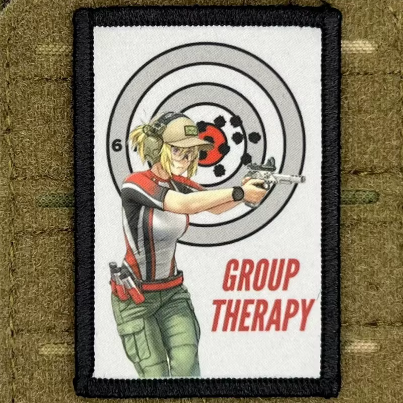 Parche táctico anime Pistola Theropy con Velcro para mochila