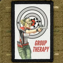 Parche táctico anime Pistola Theropy con Velcro para mochila