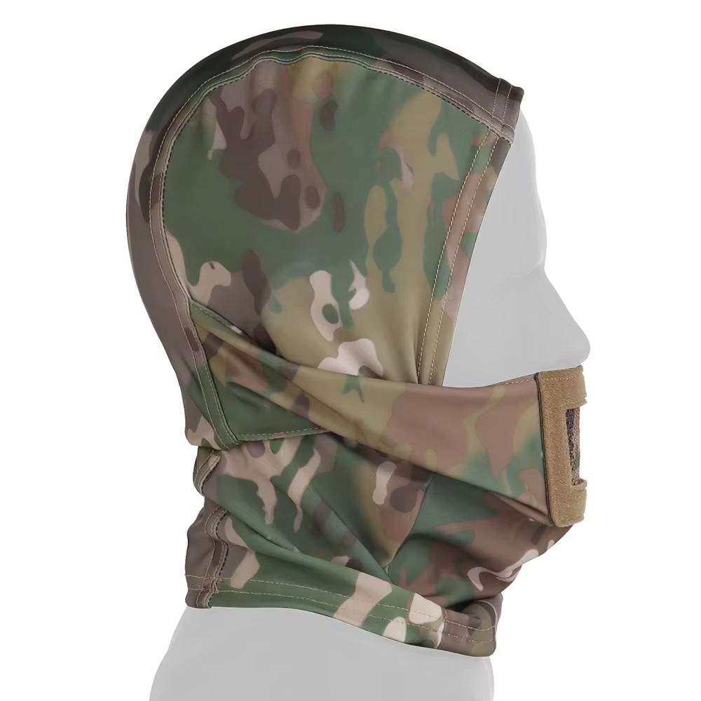 Máscara táctica pasamontañas media cara transpirable airsoft paintball - imagen 4