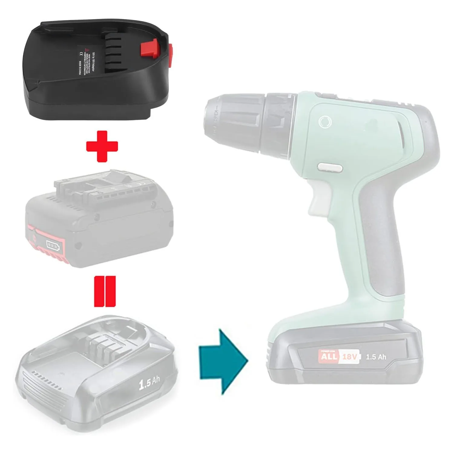 Adaptador de batería Bosch para herramientas eléctricas domésticas - imagen 2