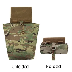 Bolsa táctica plegable de doble descarga para cinturón o chaleco