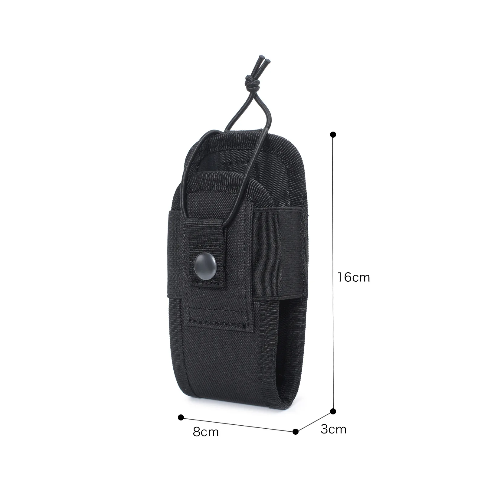 Funda táctica MOLLE para radio bidireccional con riñonera - imagen 5
