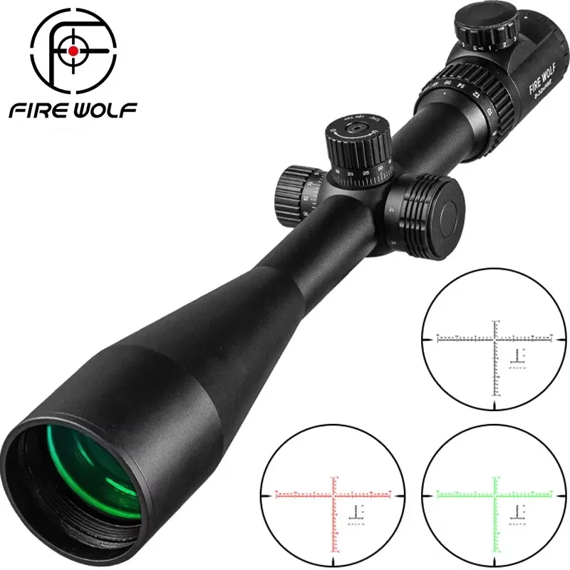 Mirilla táctica 8-32x56E punto rojo retículo verde rifle aire - imagen 3