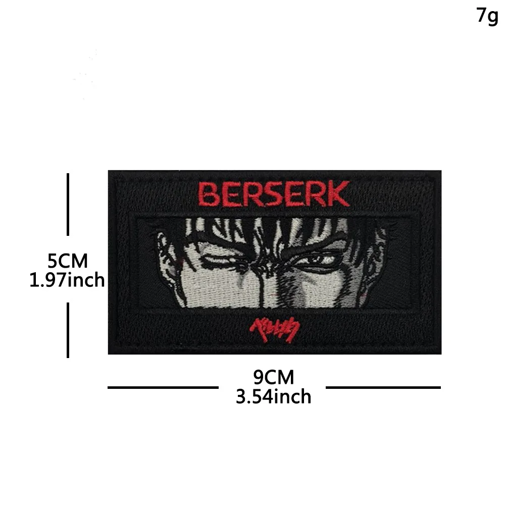 Parche velcro para mochila ojo chica anime oscura Berserk - imagen 4