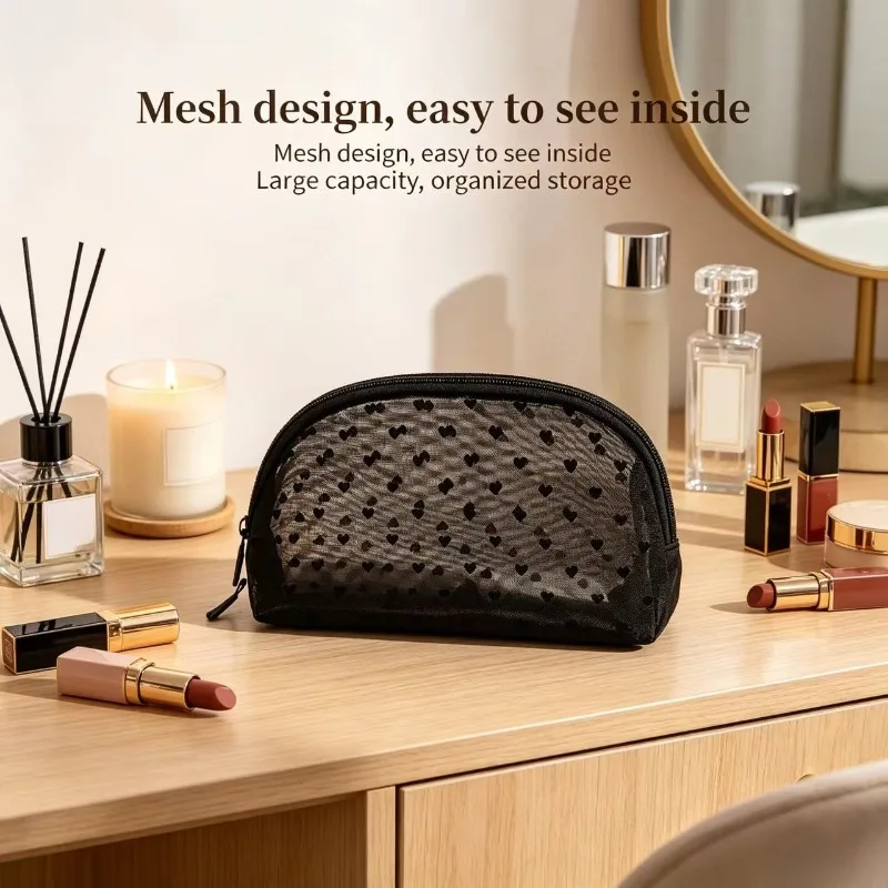 Bolsa neceser táctico de malla grande para viaje mujer compacta - imagen 3