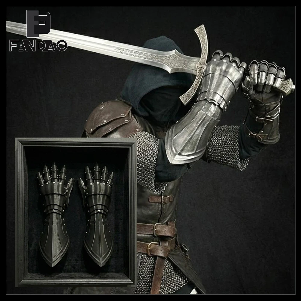 Knight Guantes tácticos mecánicos de impresión 3D largos - imagen 3