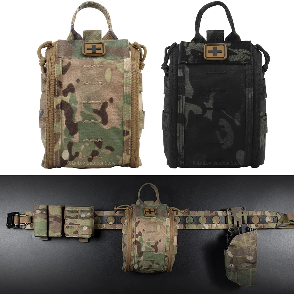 Kit primeros auxilios MOLLE – Bolsa táctica para cinturón o chaleco