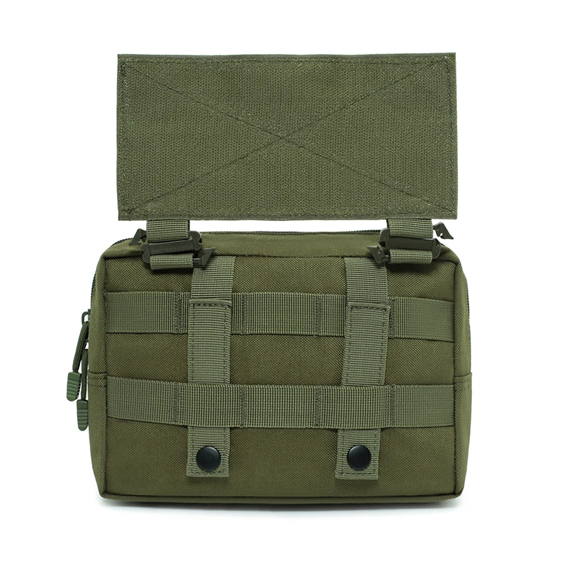 Chaleco táctico porta placas MOLLE con riñonera y bolsa abatible - imagen 5