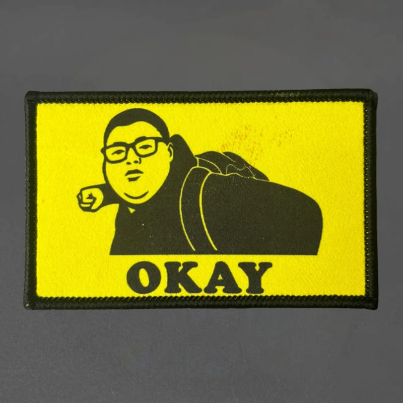 Parche táctico slogan Okay con gancho y bucle para chalecos - imagen 2