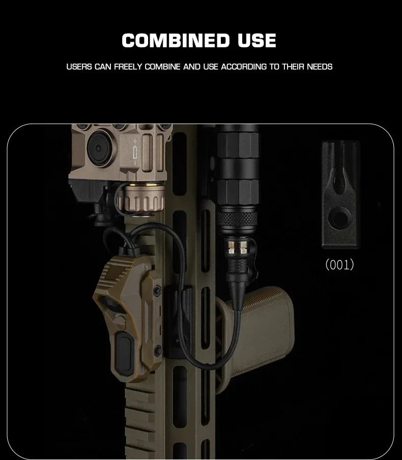 Riel M-LOK de nailon modular para linterna y láser tácticos - imagen 5