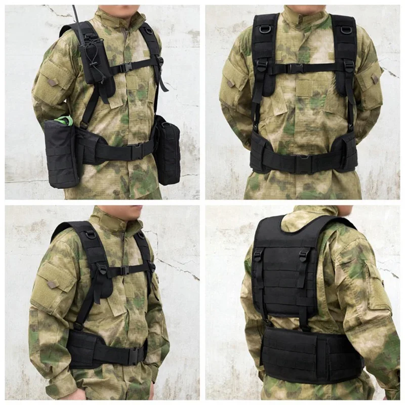 Chaleco táctico para exteriores con cinturón multiusos adaptable - imagen 5
