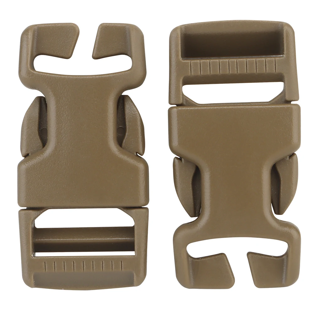 Vista del conector y su formato para fijación en PALS/MOLLE