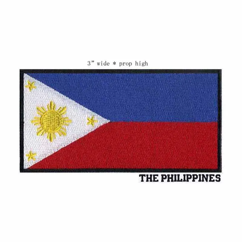 Parche termoadhesivo bordado bandera nacional – insignia para planchar - imagen 5