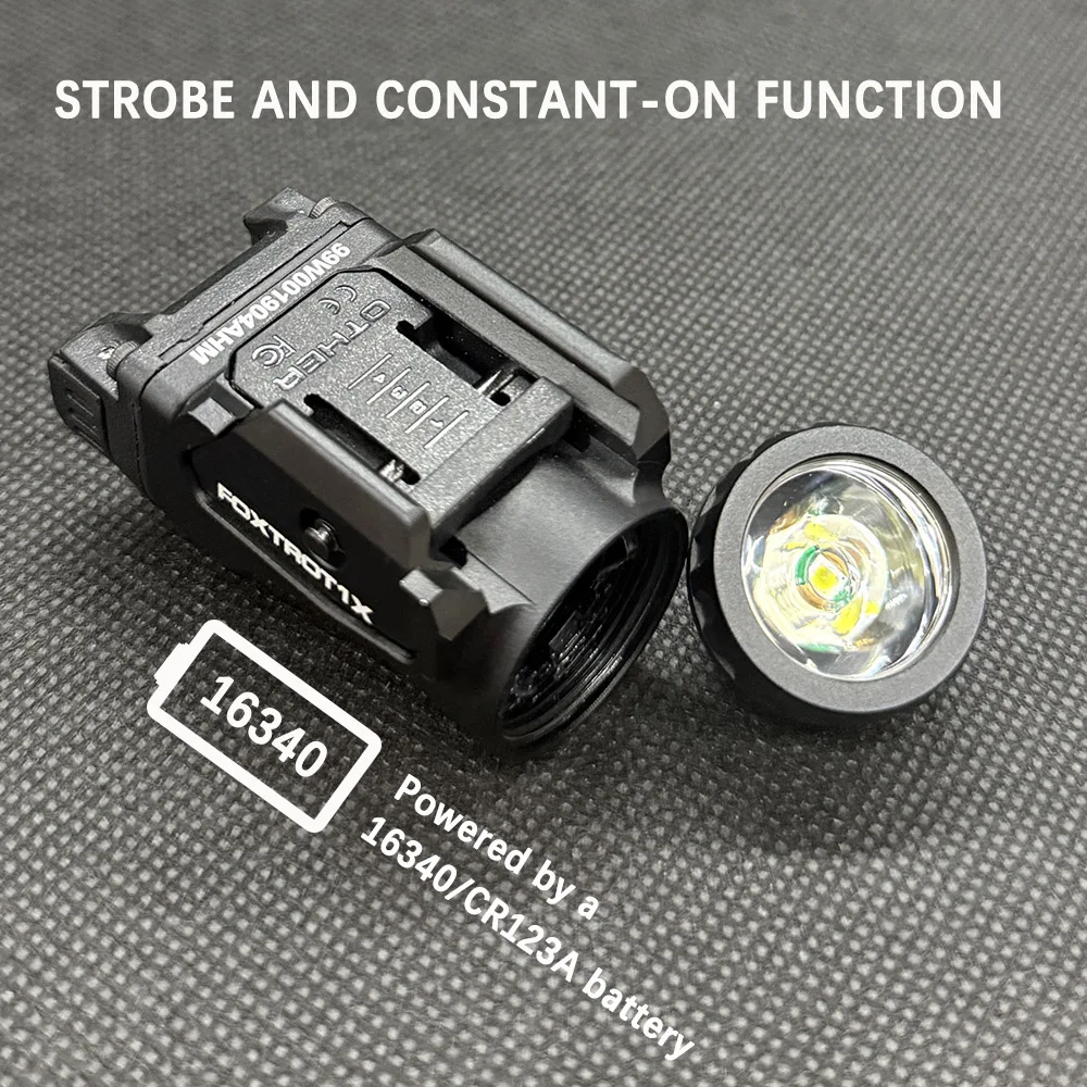 FOXTROT1X Linterna táctica LED con montaje en rail Picatinny arma corta - imagen 4