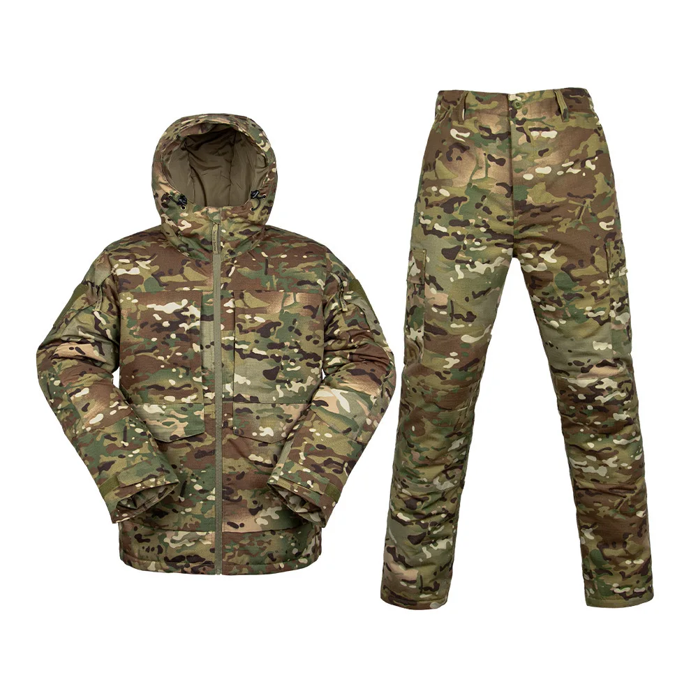 Traje de caza hombre – Chaqueta pantalón algodón otoño - imagen 2