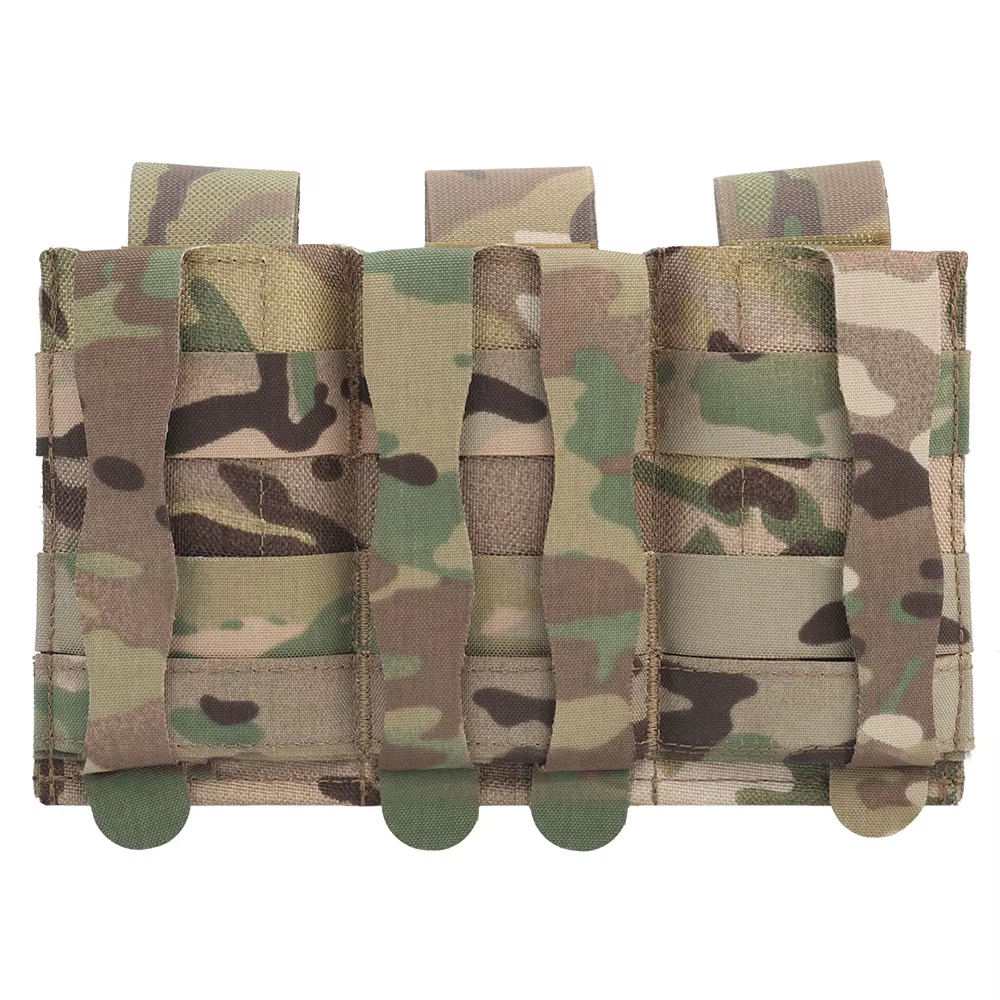 Portacargadores triple MOLLE elástico magnético para chaleco táctico - imagen 3