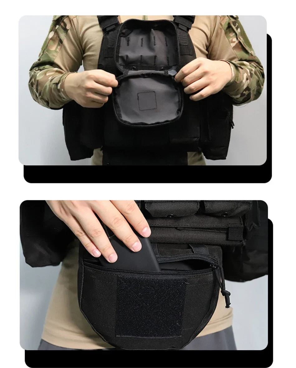 Chaleco en uso durante actividad outdoor