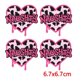 Hustle Panther Dollar parches termoadhesivos bordados rosas Y2K