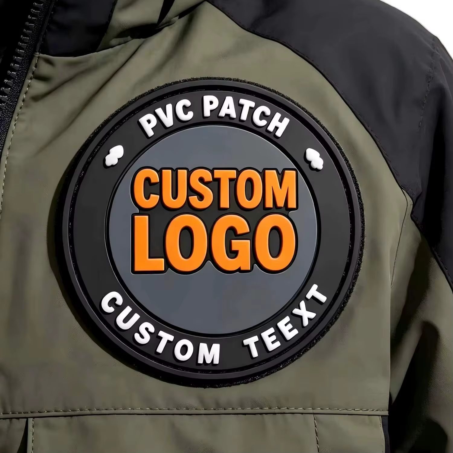 Parche táctico de PVC con velcro gancho y bucle, cosido DIY - imagen 4