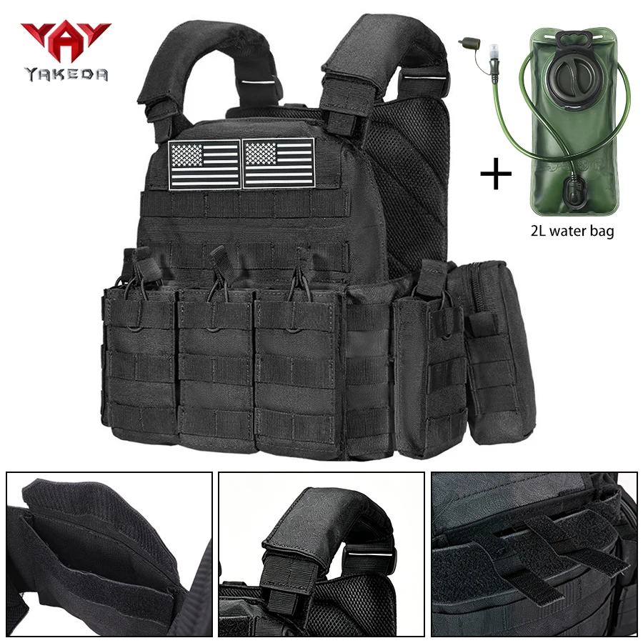 Chaleco táctico YAKEDA exterior con alojamiento para bolsa de agua - imagen 5
