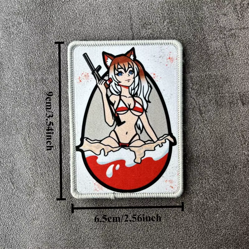 Parche táctico diseño mujer para insignia de moral Velcro - imagen 5