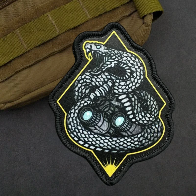 Parche King Cobra táctico – Velcro para chaleco o mochila - imagen 4
