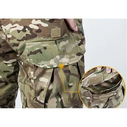 Pantalones tácticos cargo con rodilleras, resistentes al desgarro
