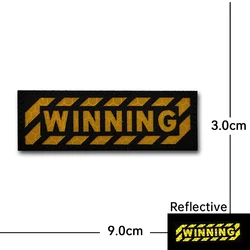 Parche reflectante táctico advertencia noche – Gancho y bucle