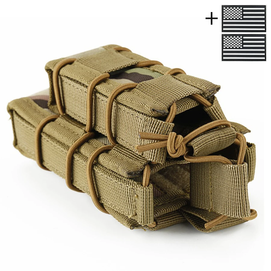 Funda walkie-talkie MOLLE con pinza doble y extracción rápida - imagen 3
