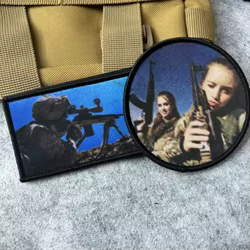 Parche táctico militar con gancho y bucle soldados para mochila