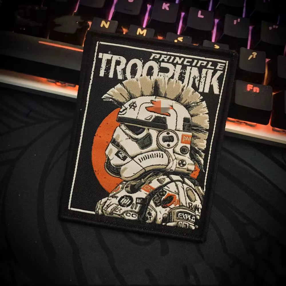 Troopunk parche táctico bordado espartano - imagen 2