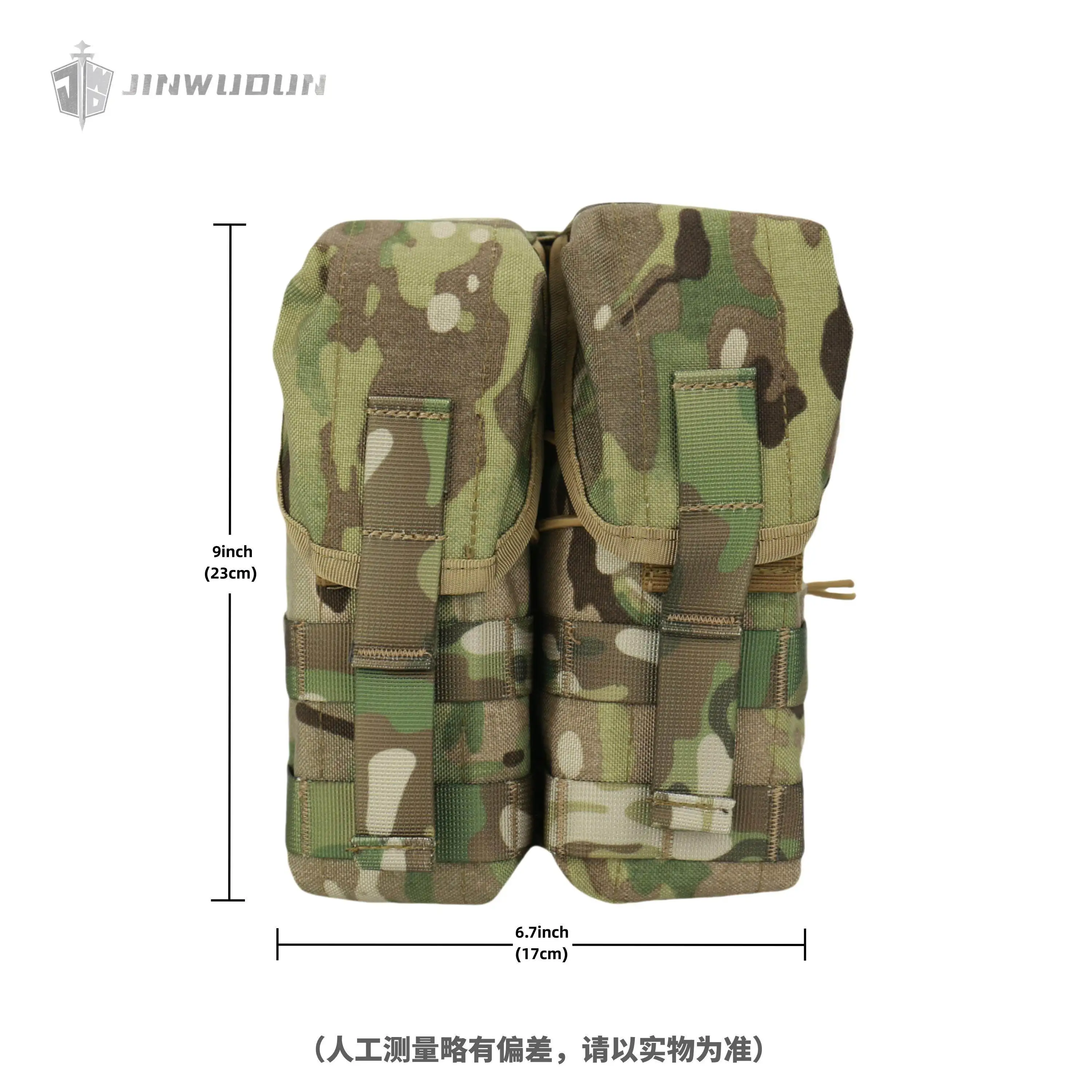 Chaleco táctico MOLLE nylon 1000D con doble portacargadores para AK/AR - imagen 2