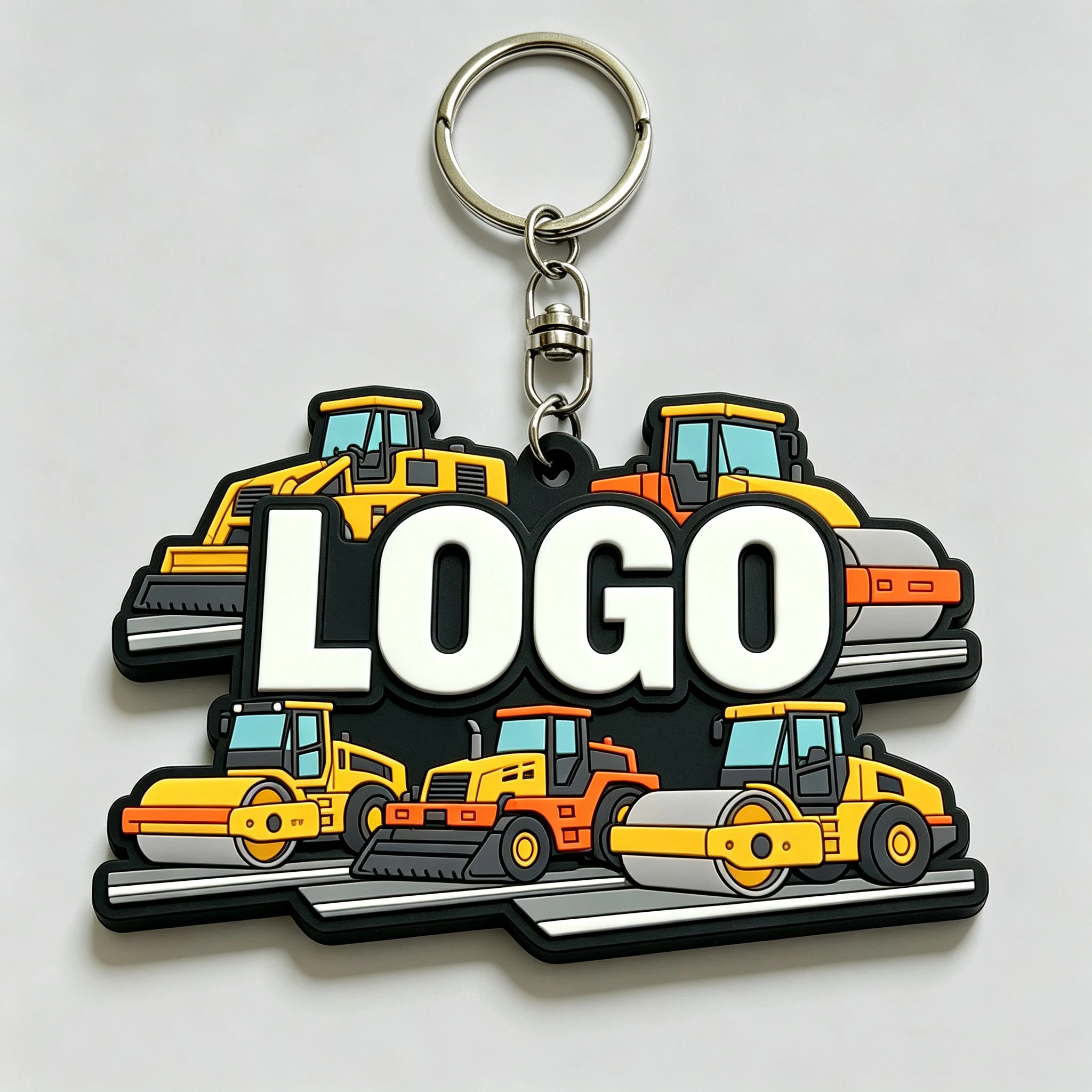 Llavero táctico PVC personalizado – Logotipo impreso para equipamiento militar - imagen 4