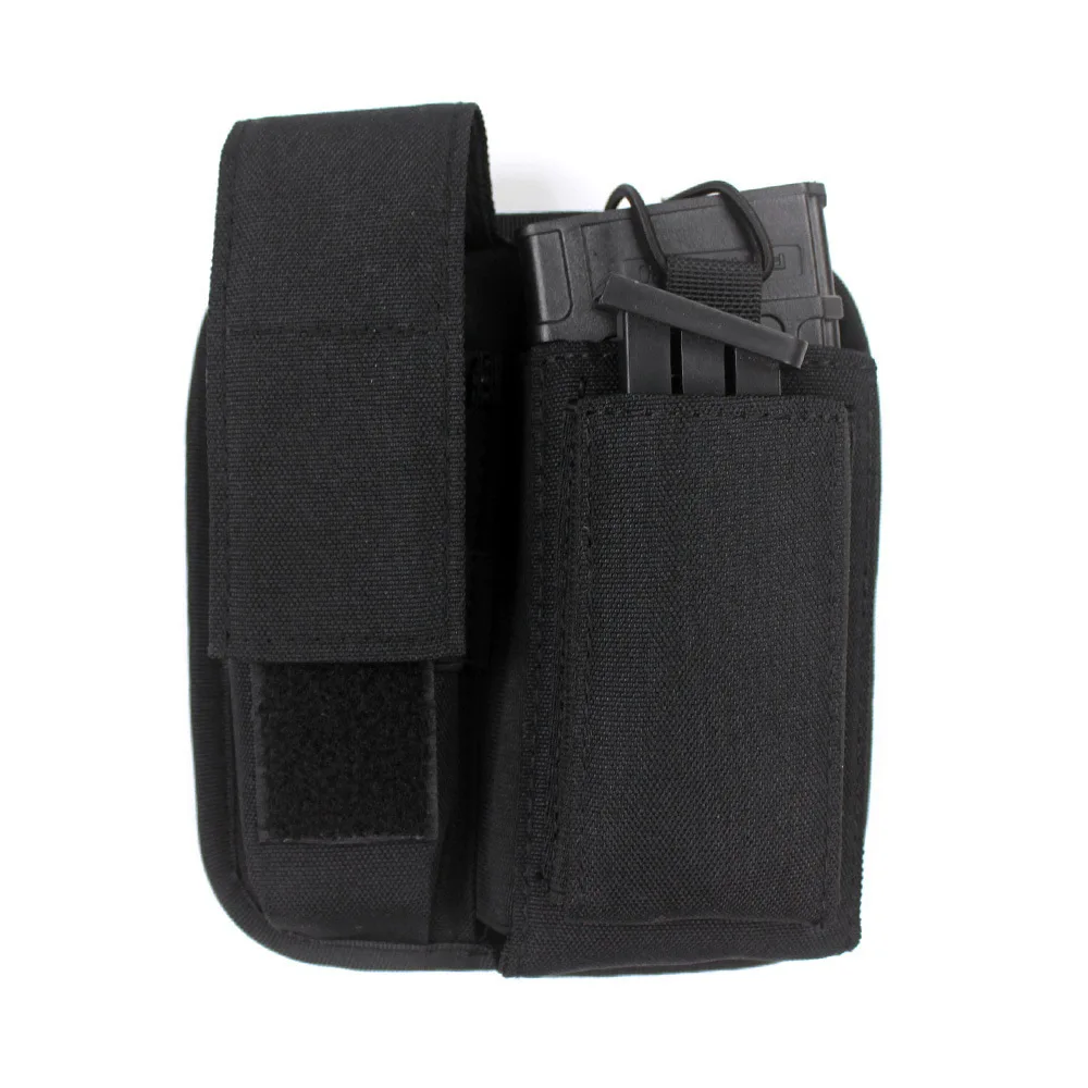 Bolsa táctica Molle en color negro para exteriores