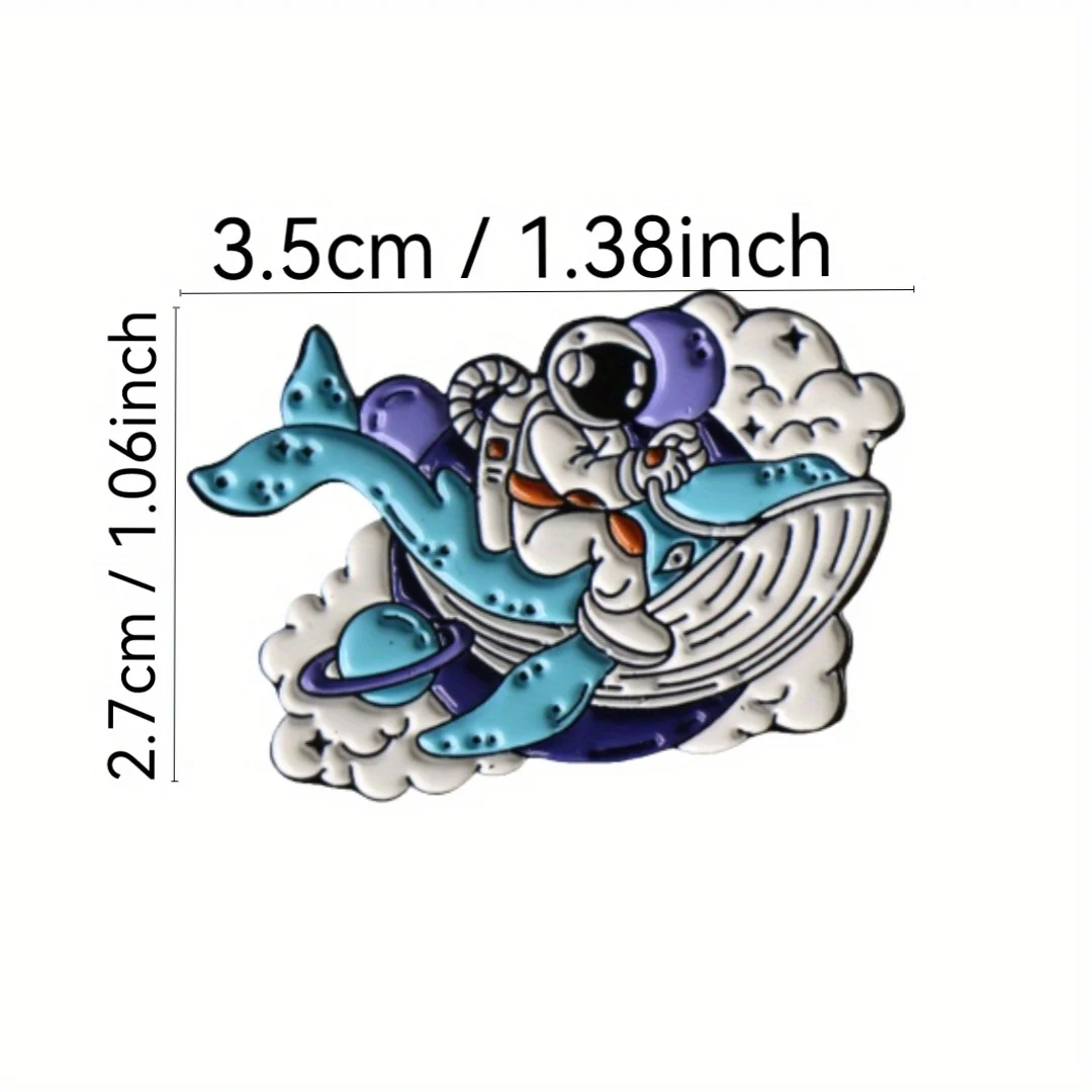 Broche de esmalte cielo nuboso para mochila táctica outdoor - imagen 2
