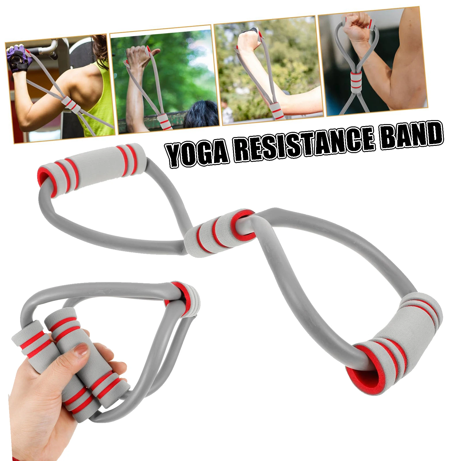Banda de resistencia elástica para fitness y flexibilidad portátil - imagen 3