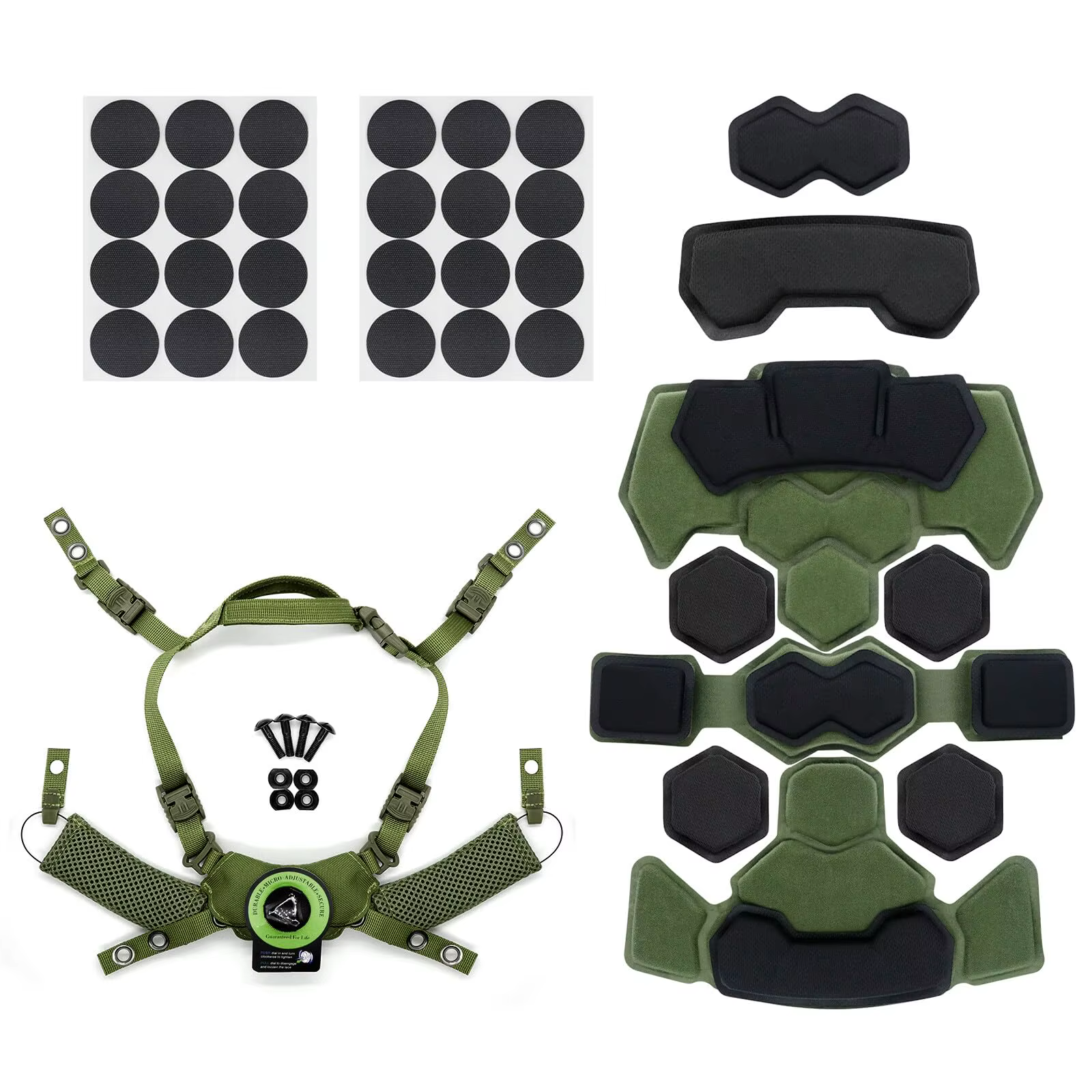 Almohadillas tácticas para casco Wendy con correa barbilla kit - imagen 5