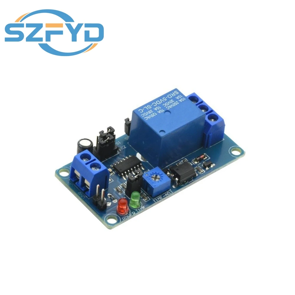 Módulo relé temporizador LED 5V-12V retardo ajustable - imagen 3