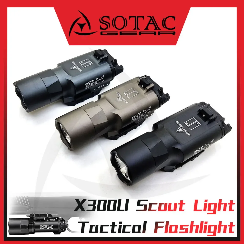 SOTAC GEAR X300U linterna táctica para arma LED blanca – Picatinny