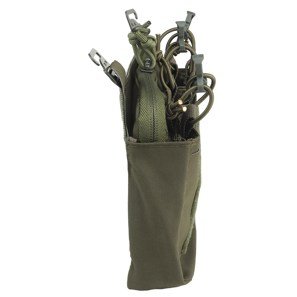 Detalle de la solapa frontal y sistema de doble pila