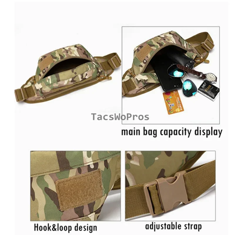 Riñonera táctica impermeable con camuflaje modular para caza - imagen 5